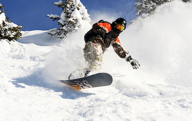 Snowboarden im Kleinwalsertal